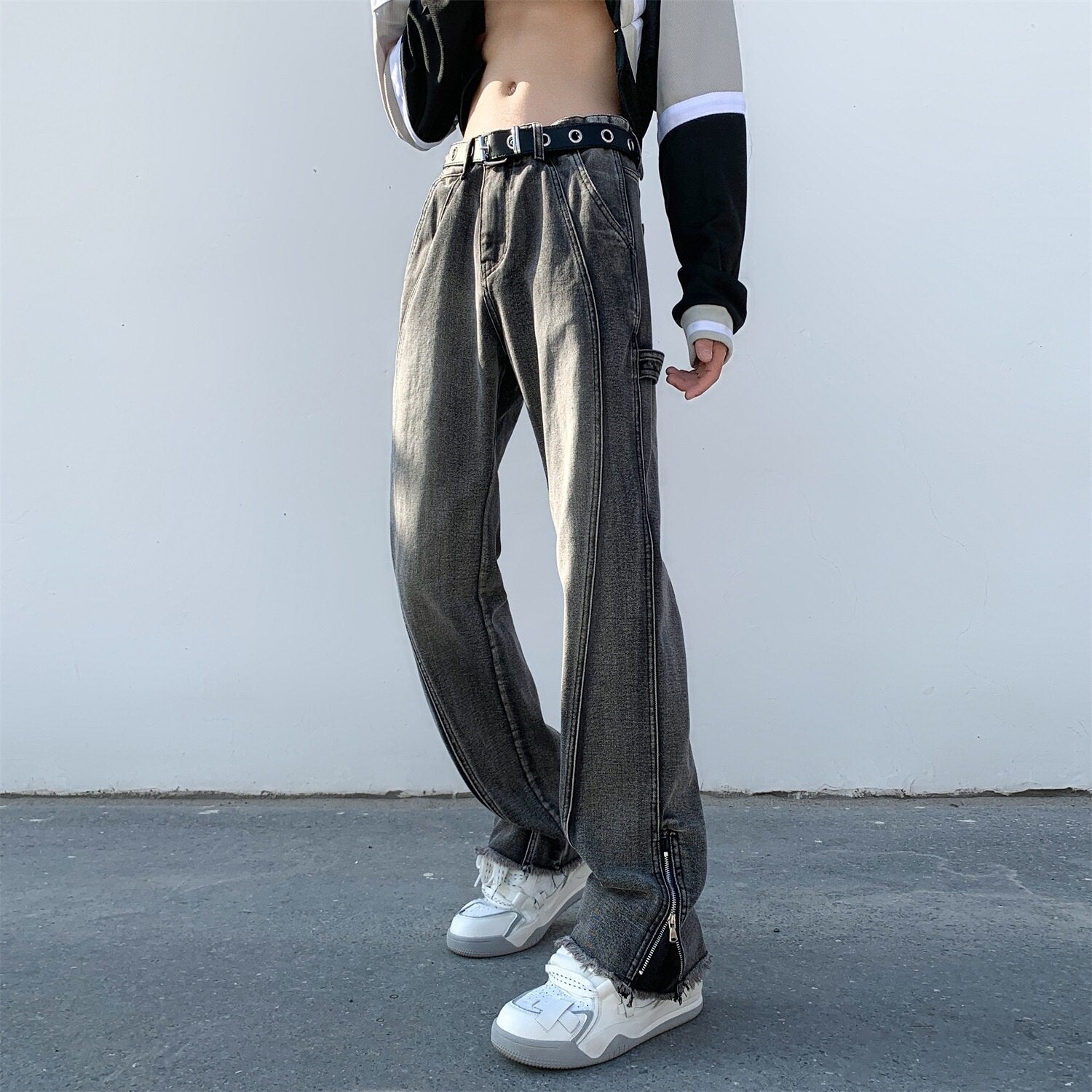 Spring New High Street Men Jeans Harajuku Fashion Design Oversized Denim Pants For Male Hip Hop Casual 5XL Trousers voguable