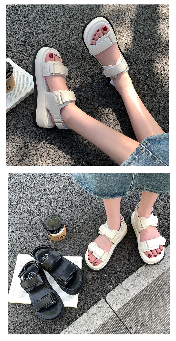 Female Sandal Clogs With Heel Espadrilles Platform Fashion Womens Shoes Girls Thick High Gladiator Luxury Beige Wedge Summe voguable