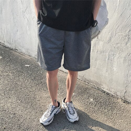 Board Shorts Men Summer Casual Korean Style Plus Size Straight Solid Trendy Loose Young Half Running Trousers for Male 5XL Chic voguable