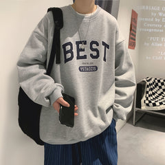 Voguable Privathinker Spring Autumn Letter Hoodies For Men Oversized Sweatshirts Korean Man Clothing Casual Women Pullovers Thick 3XL voguable