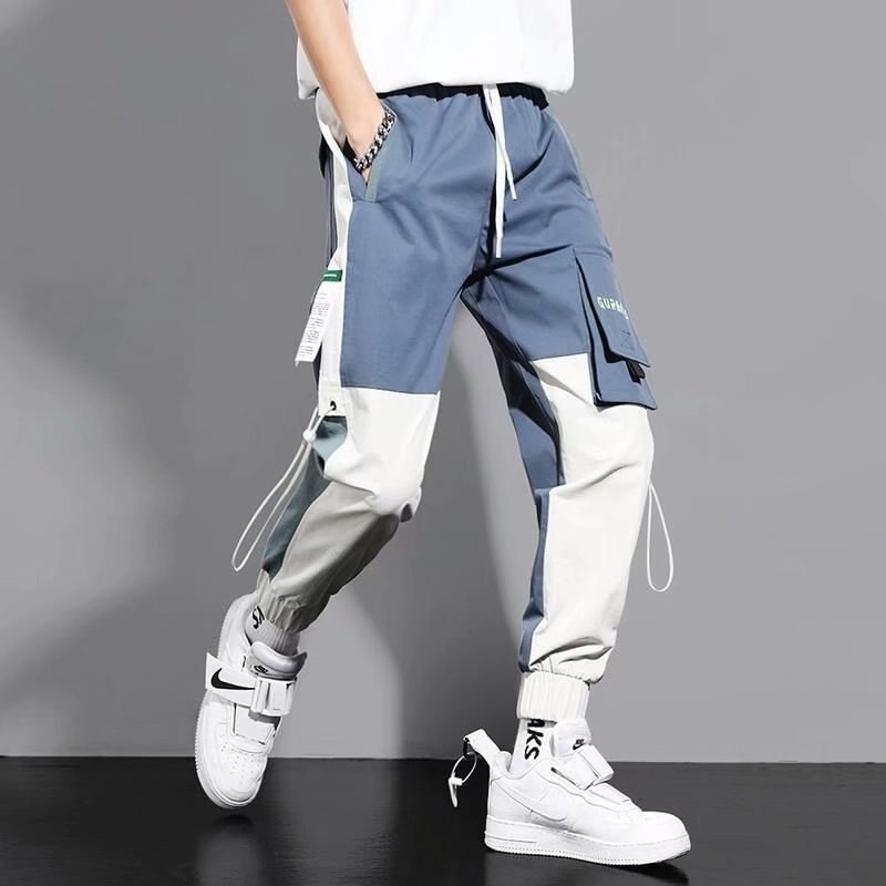 Hip Hop Drawstring Multi-pocket Men Tactical Pants Korean Streetwear Men Joggers Cargo Pants Motorcycle Trousers Sweatpants 5XL voguable