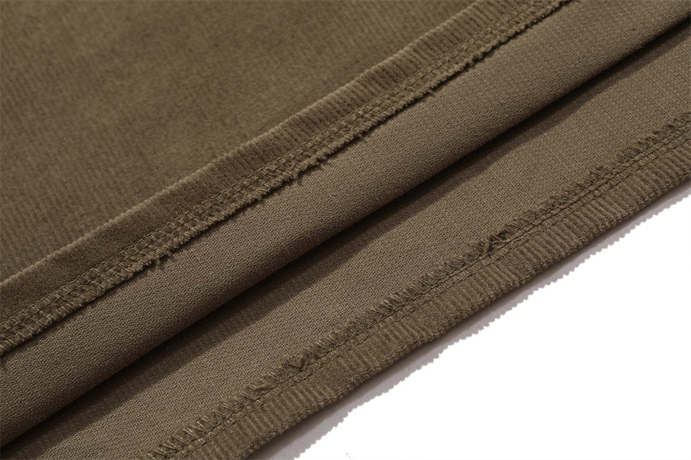 Voguable Men T-shirt Corduroy Turn-down Collar Cotton Polo Tops Harajuku Streetwear Casual 2022 Summer Short Sleeve Oversized Men's Shirt voguable