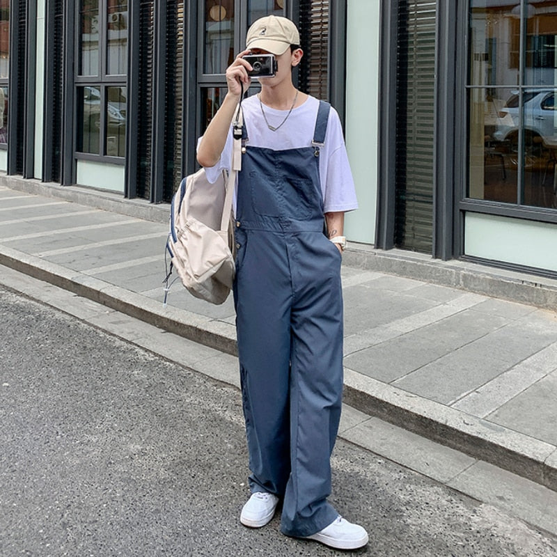 Casual Pants Men Solid Simple Korean Style Design Fashion Popular Students All-match Spring New Cosy Retro Loose Daily Harajuku voguable