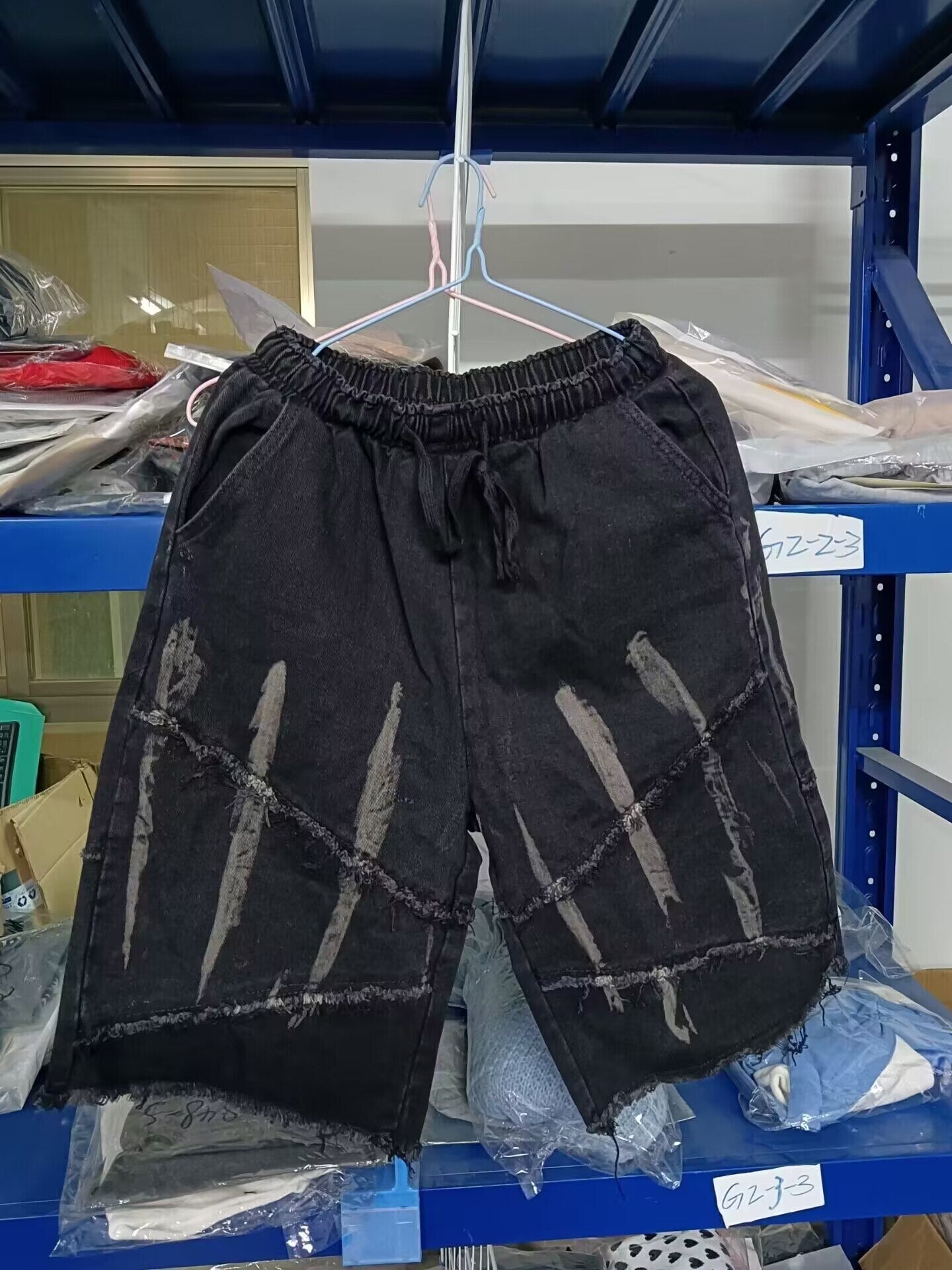 Shorts Men Tie Dye Denim Summer American Loose Handsome Design Casual Knee-length Streetwear Harajuku Trendy Leisure Sweatshorts voguable