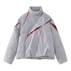 Men's Wear Winter New Korean Fashion Loose Personality Pleated Color Design Cotton Male Jacket Contrast Male Tops 9A6096 voguable