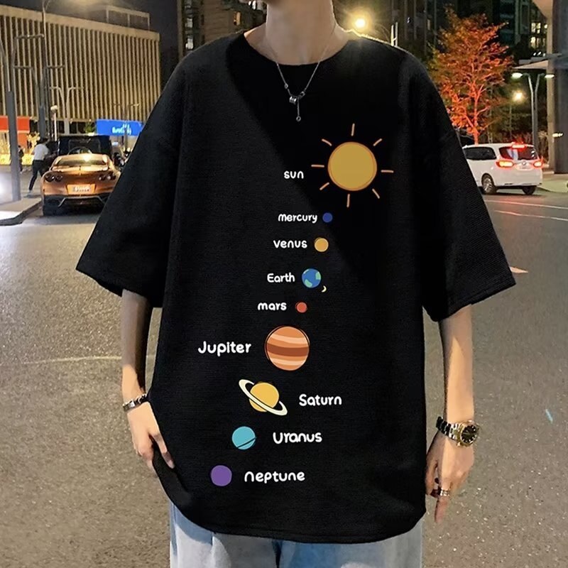 Men's T-shirts Clothing Oversized Clothes Loose Casual Y2k Tops Streetwear Harajuku Short Sleeve Graphic T Shirts voguable
