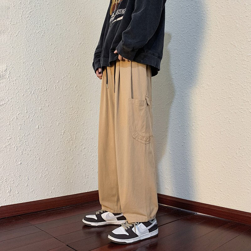 Baggy Cargo Pants Men S-3XL American Streetwear Teens Military Kpop Multi Pockets Handsome Pantaloanes Homme Designer Trousers voguable