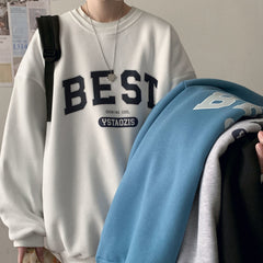Voguable Privathinker Spring Autumn Letter Hoodies For Men Oversized Sweatshirts Korean Man Clothing Casual Women Pullovers Thick 3XL voguable