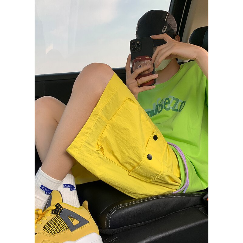 100% Nylon Fabric Workwear Shorts for Men Baggy Outdoor Quick Drying Short Pants Oversized American Safari Short Man voguable