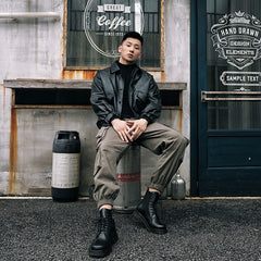 Voguable  2022 Hip Hop Casual Pockets Cotton Track Pants Male Harajuku Fashion Trousers Ribbons Harem Joggers Men Cargo Pants Streetwear voguable
