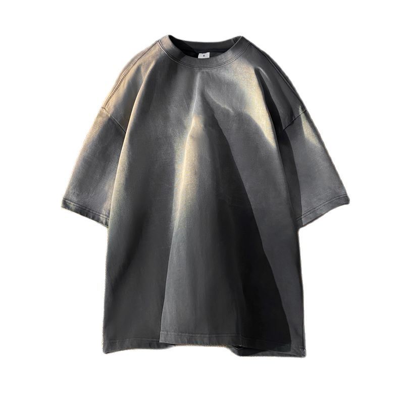 Solid Color Batik Acid Washed T-shirts Women Summer Oversized Tees Streetwear Female Short Sleeve Tshirt Clothes voguable