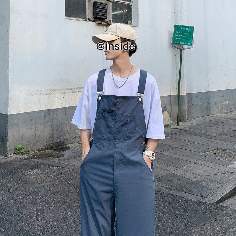Casual Pants Men Solid Simple Korean Style Design Fashion Popular Students All-match Spring New Cosy Retro Loose Daily Harajuku voguable