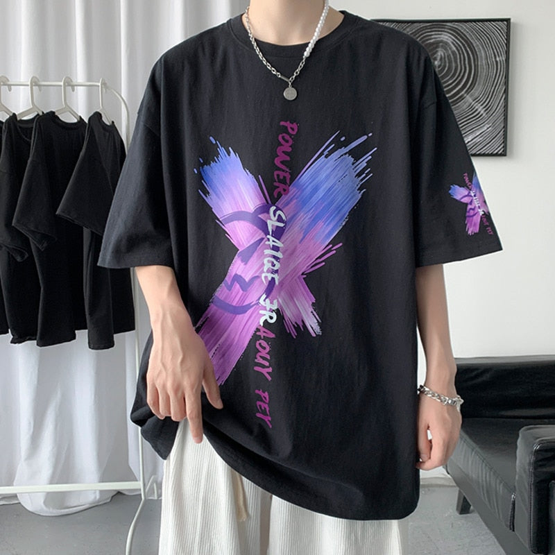 Men Summer Graffiti T Shirts Streetwear Oversize Casual Tshirt For Male  New Short Hip Hop Brand Sleeve Man Tees voguable