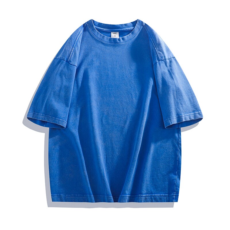 Solid Color Batik Acid Washed T-shirts Women Summer Oversized Tees Streetwear Female Short Sleeve Tshirt Clothes voguable