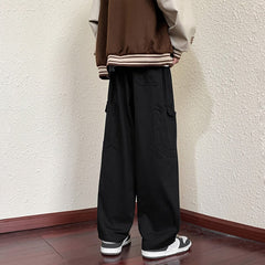 Baggy Cargo Pants Men S-3XL American Streetwear Teens Military Kpop Multi Pockets Handsome Pantaloanes Homme Designer Trousers voguable