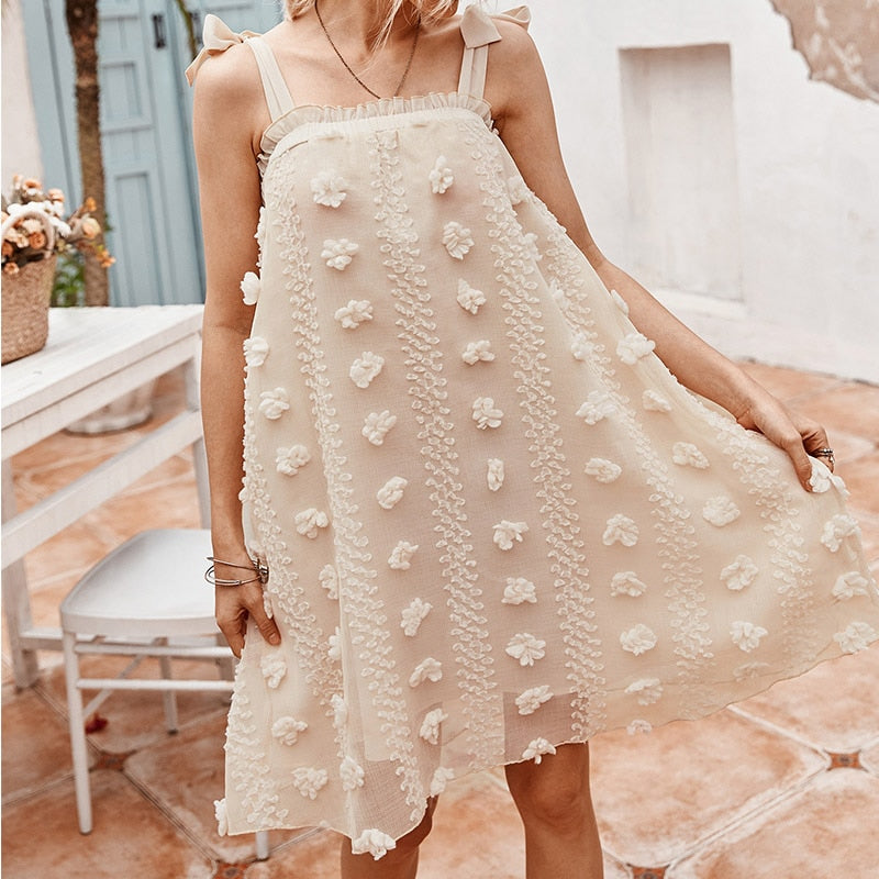 voguable 2022 Elegant Slip Holiday Hollow Out Sundress Sleeveless Halter Maxi Summer Dress For Women Fashion Ruffle Beach Long Robe voguable