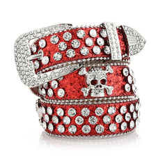 Fashion women's belt punk rock Belt skull bowknot full rivets belts hip hop Heavy metal rock style belts gift for women voguable