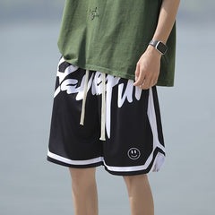 Summer Fashion Casual Bottoms Basketball Shorts Men Light Breathable Plus Size Shorts Casual Elastic Waist Sports Short Pants voguable