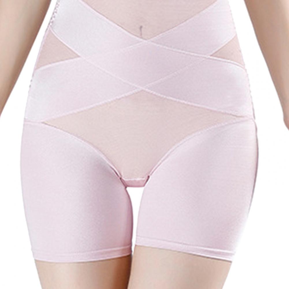 Voguable Cross Compression Abs Shaping Pant Tighten Soft Women Knickers Tummy Control Corset Girdle Shapewear Body Shaper voguable