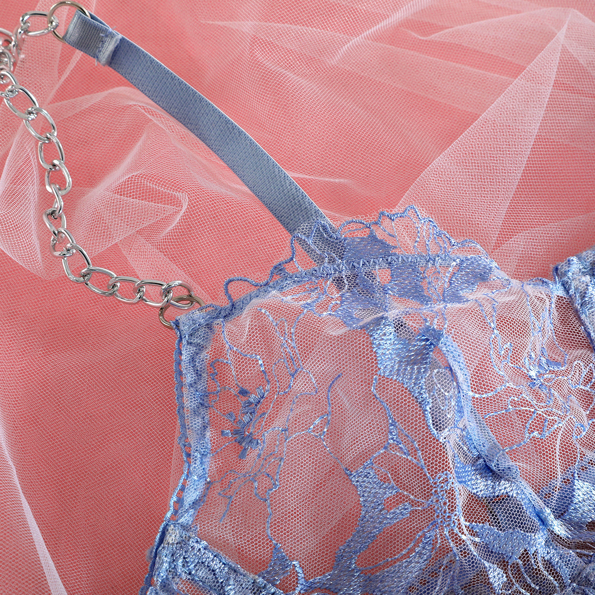 Voguable Erotic Underwear Lace Transparent Bra Exotic Sets Sexy Thong Woman Porn Fancy Sensual Luxury Lingerie 4-Pieces voguable