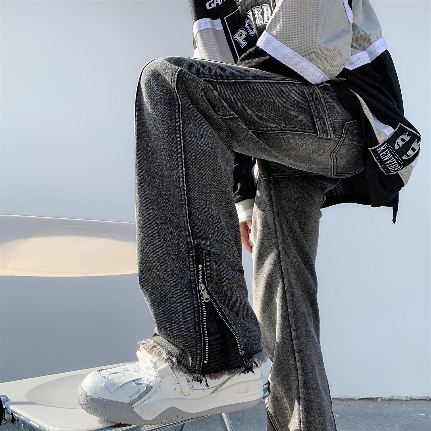 Spring New High Street Men Jeans Harajuku Fashion Design Oversized Denim Pants For Male Hip Hop Casual 5XL Trousers voguable
