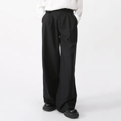Men's Wear Spring New Casual Pants Loose Straight Korean Fashion Simple  Solid Color Solid Color Male Trousers 9A6959 voguable