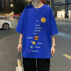 Men's T-shirts Clothing Oversized Clothes Loose Casual Y2k Tops Streetwear Harajuku Short Sleeve Graphic T Shirts voguable