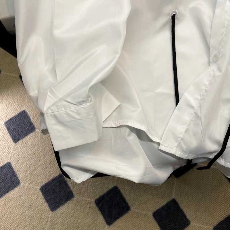 Shirts Men White Long Sleeve Fashion Summer Design All-match Camisa Teens Korean Casual Handsome Streetwear College Ins Unisex voguable