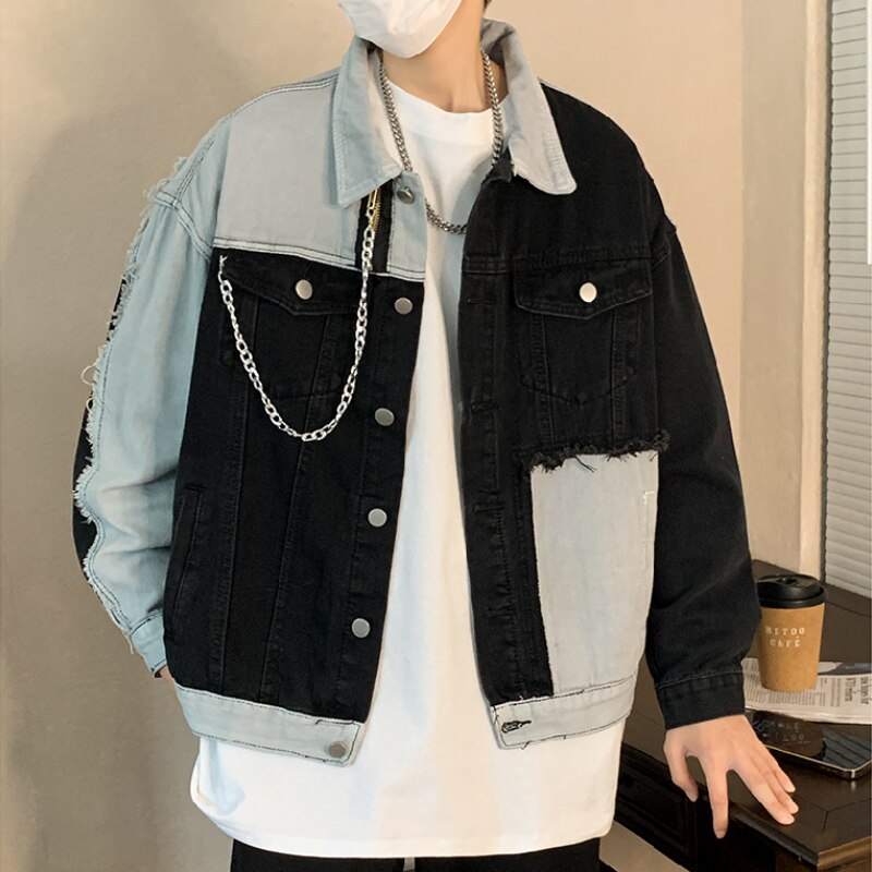 Denim Jackets Men Vintage American Streetwear Tooling M-3XL Baggy Y2k Clothing Teens Personal Stylish Harajuku College Chaqueta voguable