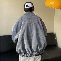 Jackets Men Streetwear Handsome Japanese Corduroy Outwear Solid Large Size BF Loose Classic Cazadora Hombre New Arrival Popular voguable