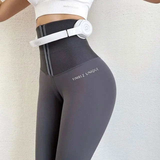 Voguable High Waist Body Building  Fitness Legging Stretch Tights Body Shaping Trousers  Running Leggings Workout Training Yoga Pants voguable