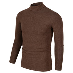 Voguable Half Turtleneck Men T-Shirt Casual Long Sleeve T Shirt Men Plus Size 6XL 5XL 4XL 3XL Fashion Fitness Tight Tee Shirt Men voguable
