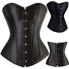 Black/White Sexy Boned Waist Trainer Brocade Corsets Bustiers Embroidery Lace Up Corselet Gothic Plus Size S-6XL Body Shaper voguable