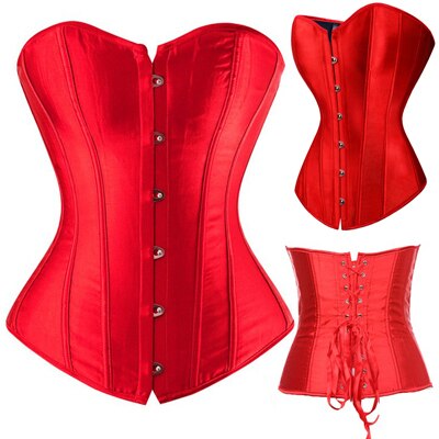 Black/White Sexy Boned Waist Trainer Brocade Corsets Bustiers Embroidery Lace Up Corselet Gothic Plus Size S-6XL Body Shaper voguable