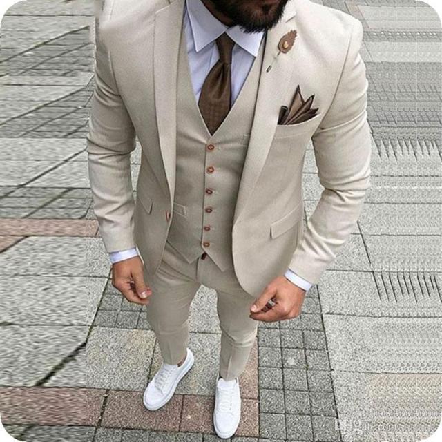 Voguable One Button Light Blue Plaid Wedding Groom Tuxedos Peak Lapel Groomsmen Mens Dinner Prom Suits (Jacket+Pants+Vest+Tie) NO:1476 voguable