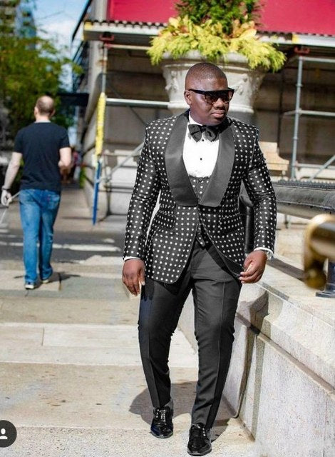 Voguable One Button Light Blue Plaid Wedding Groom Tuxedos Peak Lapel Groomsmen Mens Dinner Prom Suits (Jacket+Pants+Vest+Tie) NO:1476 voguable