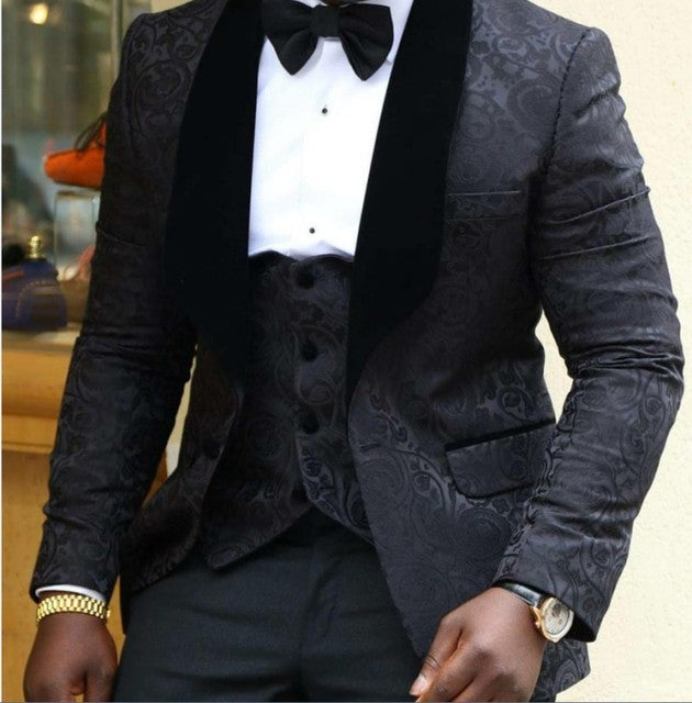 Voguable One Button Light Blue Plaid Wedding Groom Tuxedos Peak Lapel Groomsmen Mens Dinner Prom Suits (Jacket+Pants+Vest+Tie) NO:1476 voguable