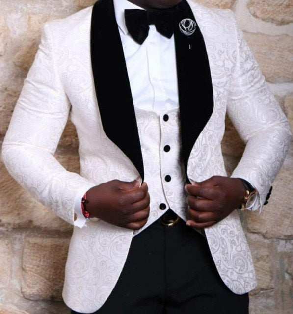 Voguable One Button Light Blue Plaid Wedding Groom Tuxedos Peak Lapel Groomsmen Mens Dinner Prom Suits (Jacket+Pants+Vest+Tie) NO:1476 voguable