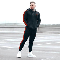 Men's Jogging Tracksuit Sports Suit Running Set Men Long Sleeve Jacket+Sweatpants Gym Wear Fitness Sweatshirt Pants 2pcs/set voguable