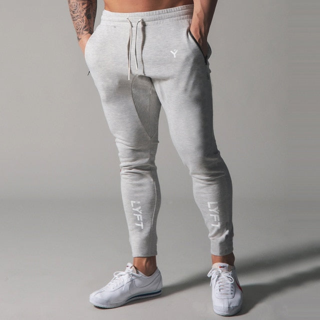 Voguable PIPING STRETCH PANTS Mens Sweatpants Running Sports Jogging Pants Men Trouser Tracksuit Gym Fitness Bodybuilding Men Pants voguable