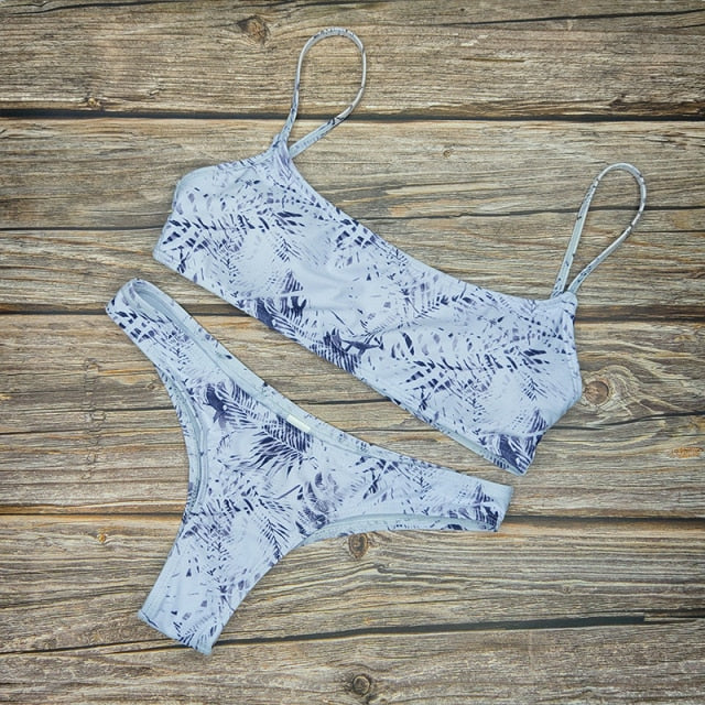 New Solid Sexy Bikini Two-Piece Swimwear Women Swimming Suit Fashion Plus Size XL Sets Swimsuit Bathing Suit Female Biquini voguable