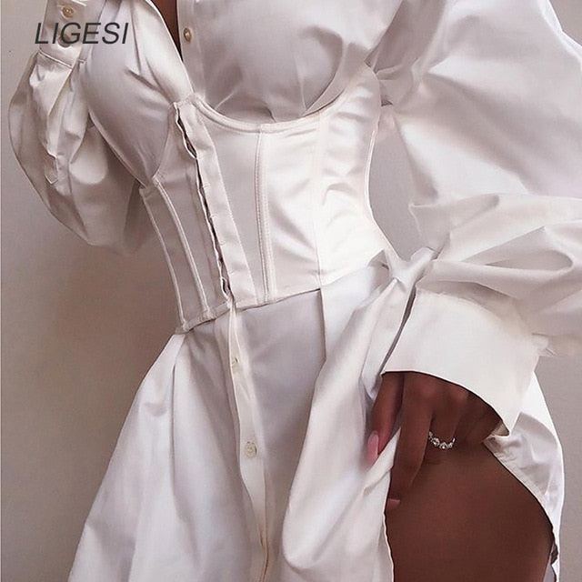 Voguable  Women Ultra Super Wide Belt Elastic Corset Belt Fashion Wide Waist Belt Ladies Clothing Accesoories Female Decorations White voguable