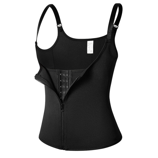 Women Waist Trainer Vest Corset Sauna Sweat Suit Compression Shirt Slimming Body Shaper Workout Tank Tops Weight Loss Shapewear voguable