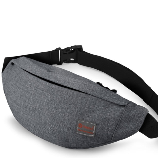 Voguable New Men Casual Waist Pack Bag Brand Canvas Shoulder Fanny Packs Women Belt Bag Pouch For Money Phone Black Bum Hip Bag voguable