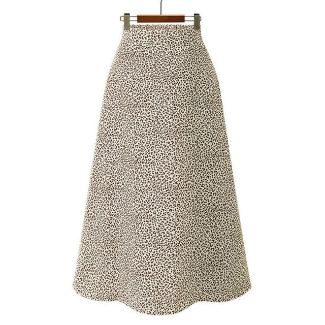 Vintage floral print chiffon skirts women Sprint Summer korean A line Pink streetwear high waist ladies midi skirt voguable