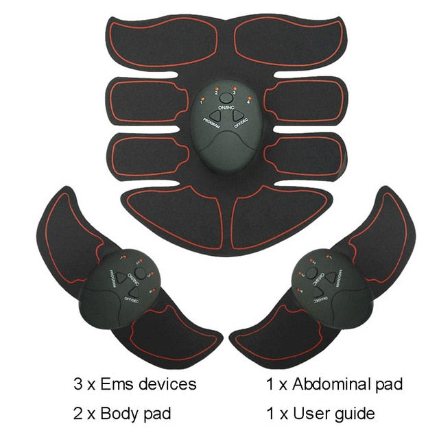 Smart Abdominal Muscle Stimulator Training EMS Abs Trainer Home Gym Trainer Fitness Gear Equipment Stimulator Muscle Exerciser voguable