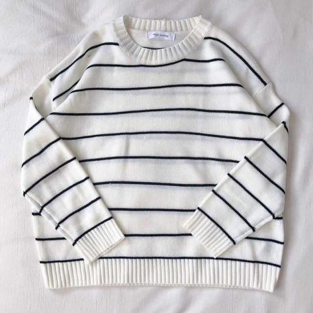 Mooirue Autumn Winter Women Knitted Sweater  Thin All-match Basics Round Neck Knitting Jumper Tops voguable