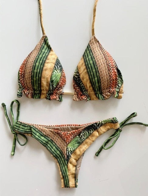 Bikini 2020 Sexy Swimwear Women Push-up Swimsuit Biquini Bathing Suit Beachwear Bandage Swim Beach Wear Brazilian Bikini Set voguable