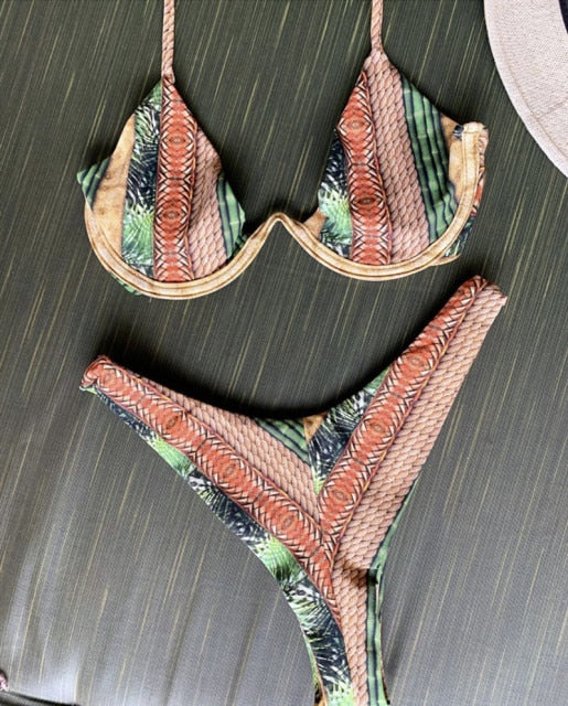 Bikini 2020 Sexy Swimwear Women Push-up Swimsuit Biquini Bathing Suit Beachwear Bandage Swim Beach Wear Brazilian Bikini Set voguable