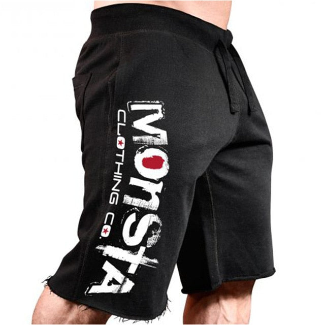 Voguable Men New Cotton Shorts Men's loose Short Trousers Fitness Bodybuilding Jogger Mens Brand durable Sweatpants Fitness Workout Short voguable